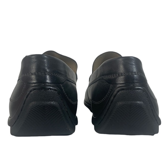 - ECCO Classic Black Moccasin 2.0 Leather Loafers Slip-on Timeless - Picture 9 of 11